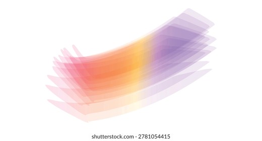 A vibrant abstract brush stroke featuring smooth gradient colors blending seamlessly