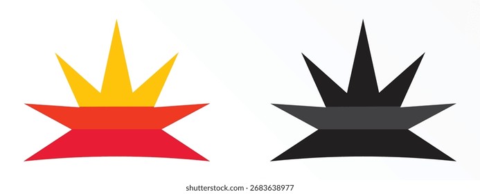 Vibrant abstract burst design, suitable for creative agencies, startups, digital businesses, and modern branding projects.