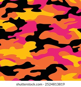Lebendige abstrakte Camouflage Muster mit fett Farbkombination