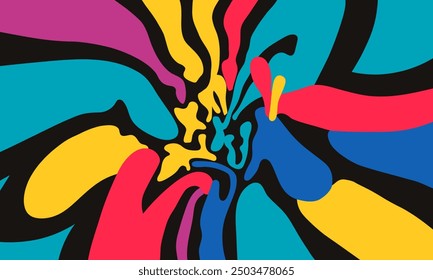 Vibrant Abstract Color Explosion - Abstract Background