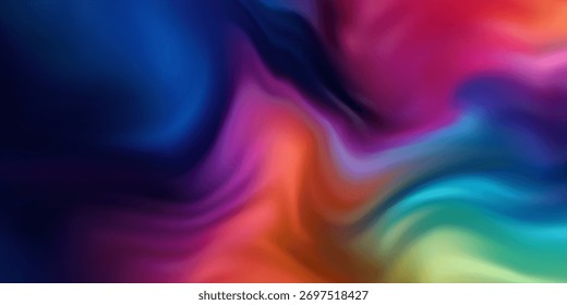 Plano de Fundo de Fluxo de Cores Abstratas Vibrantes