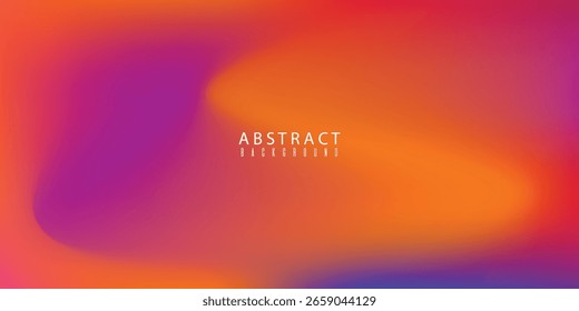 Gradiente de cor abstrata vibrante com tons de roxo desfocado e laranja