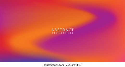 Vibrant Abstract Color Gradient With Blurred Purple and Orange Tones vector eps10
