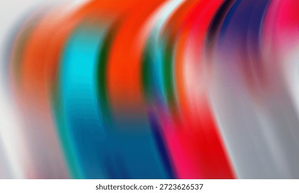 Ondas de cores abstratas vibrantes com linhas brancas suaves para fundos de arte moderna
