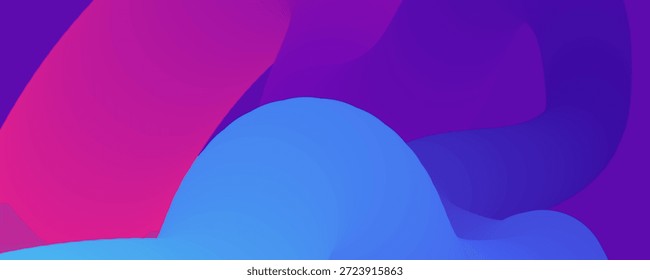 Elemento de diseño de fondo de gradiente colorido abstracto vibrante