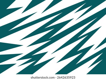 Vibrant abstract colourful background with sharp geometric spikes and energetic zigzag lines.