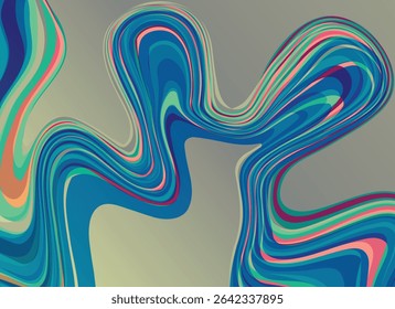 Vibrant abstract composition featuring smooth gradient patterns in shades with color, creating a sense of modernity and creativity. Ideal for backgrounds, design projects, or artistic concepts.