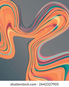 Vibrant abstract composition featuring smooth gradient patterns in shades with color, creating a sense of modernity and creativity. Ideal for backgrounds, design projects, or artistic concepts.