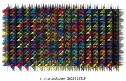 Vibrant Abstract Design Bursting With Colorful Geometric Shapes
