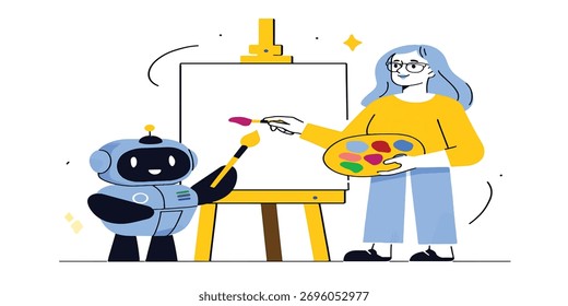 Un diseño vibrante y abstracto con Formas geométricas audaces y un espectro de colores, adecuado para aplicaciones gráficas modernas.