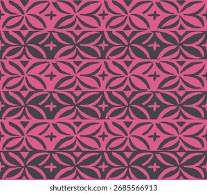 Ein lebendiges abstraktes Design mit dynamischen Formen, kräftigen Farben und fließenden Mustern. Perfekt für moderne Stoffdrucke, die Bekleidung, Dekoration oder Accessoires künstlerisches Flair verleihen.