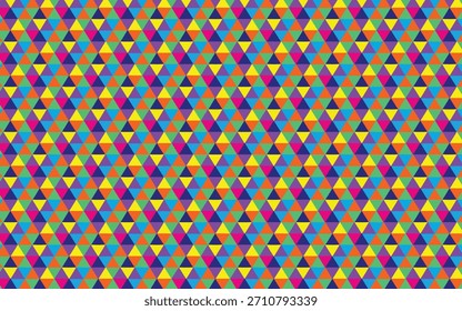 Un diseño abstracto vibrante con Formas y líneas geométricas, utilizando un espectro de color CMYK completo, adecuado para diversas aplicaciones de diseño.
