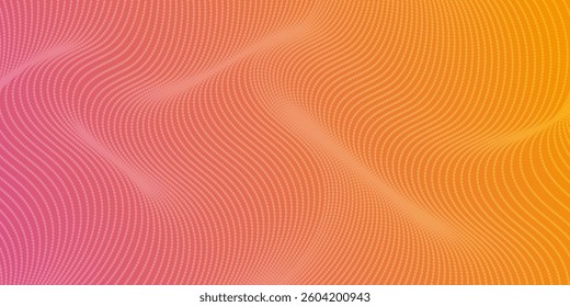 Vibrant abstract design with flowing lines in shades of pink and orange