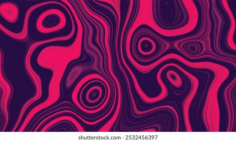 Vibrant abstract design with swirling patterns in pink, purple, and black. Ideal for backgrounds, creative projects, and digital art. Energetic, fluid lines create a dynamic and captivating visual