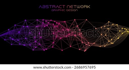 Vibrant abstract digital network background featuring interconnected nodes and glowing data lines, symbolizing global connectivity, technology, and futuristic innovation