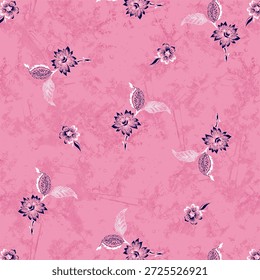Patrón floral abstracto vibrante con Formas orgánicas que fluyen, texturas en capas y colores armoniosos, diseñado para la impresión de telas modernas y adecuado para la decoración de la moda o el hogar.