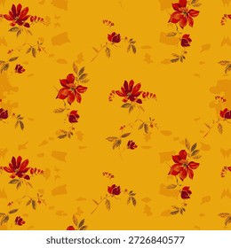 Padrão floral abstrato vibrante com formas orgânicas fluidas, texturas em camadas e cores harmoniosas, projetado para impressão de tecido moderno e adequado para moda ou decoração de casa.