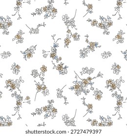 Padrão floral abstrato vibrante com formas orgânicas fluidas, texturas em camadas e cores harmoniosas, projetado para impressão de tecido moderno e adequado para moda ou decoração de casa.