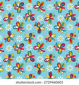 Patrón floral abstracto vibrante con Formas orgánicas que fluyen, texturas en capas y colores armoniosos, diseñado para la impresión de telas modernas y adecuado para la decoración de la moda o el hogar.