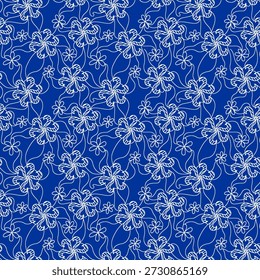 Patrón floral abstracto vibrante con Formas orgánicas fluidas, texturas en capas y colores armoniosos, diseñado para la impresión de tela moderna y adecuado para la decoración de moda o el hogar.