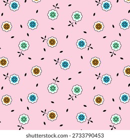 Patrón floral abstracto vibrante con Formas orgánicas fluidas, texturas en capas y colores armoniosos, diseñado para la impresión de tela moderna y adecuado para la decoración de moda o el hogar.