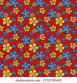 Patrón floral abstracto vibrante con Formas orgánicas fluidas, texturas en capas y colores armoniosos, diseñado para la impresión de tela moderna y adecuado para la decoración de moda o el hogar.