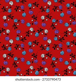 Patrón floral abstracto vibrante con Formas orgánicas fluidas, texturas en capas y colores armoniosos, diseñado para la impresión de tela moderna y adecuado para la decoración de moda o el hogar.