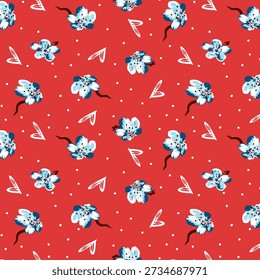 Patrón floral abstracto vibrante con Formas orgánicas fluidas, texturas en capas y colores armoniosos, diseñado para la impresión de tela moderna y adecuado para la decoración de moda o el hogar.