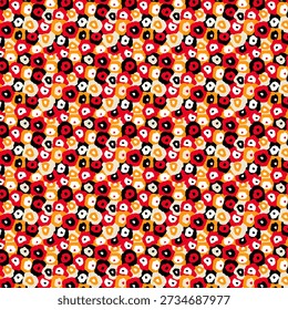 Patrón floral abstracto vibrante con Formas orgánicas fluidas, texturas en capas y colores armoniosos, diseñado para la impresión de tela moderna y adecuado para la decoración de moda o el hogar.