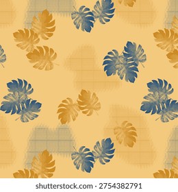 Vibrant abstract floral pattern featuring flowing organic shapes, layered textures, and harmonious colors, designed for modern fabric printing and suitable for fashion or home décor.
