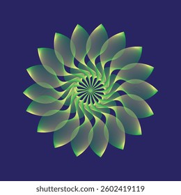The vibrant abstract flowers shaped by fluid spiral waves in this vector background produce an enchanting, futuristic, and unique design suitable for modern artistic projects.

