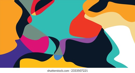 vibrant abstract fluid background for a festival in the summer