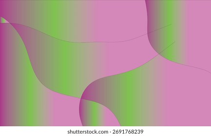 Fondo fluido Abstractas vibrante con Formas en capas en rosa y verde lima