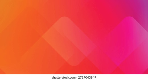Vibrant Abstract Geometric Background With Neon Pink Orange Diamond Shapes For Tech Design eps10