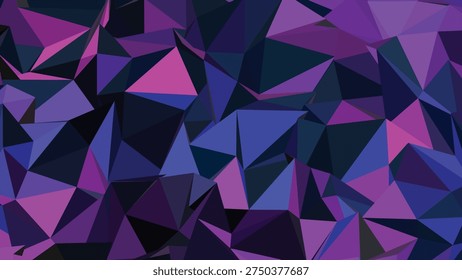 A vibrant and abstract geometric pattern with a dynamic interplay of shapes and colors