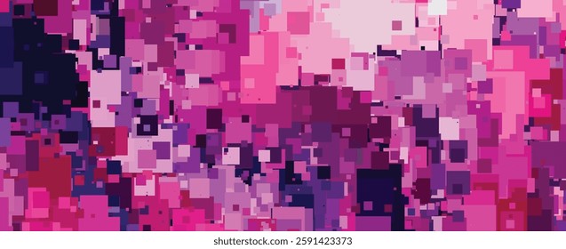 Vibrant Abstract Geometric Pattern with Pink and Purple Hues