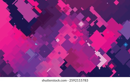 Vibrant Abstract Geometric Pattern with Pink and Purple Hues