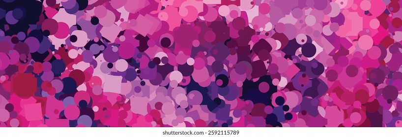 Vibrant Abstract Geometric Pattern with Pink and Purple Hues