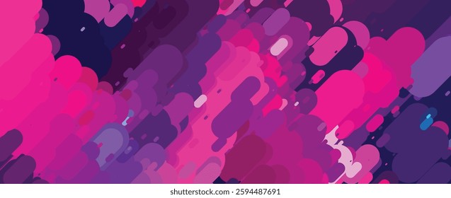 Vibrant Abstract Geometric Pattern with Pink and Purple Hues