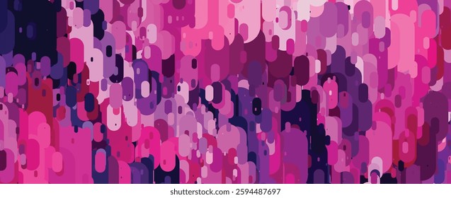 Vibrant Abstract Geometric Pattern with Pink and Purple Hues