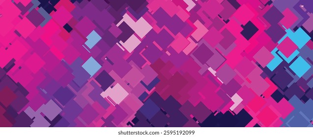 Vibrant Abstract Geometric Pattern with Pink and Purple Hues