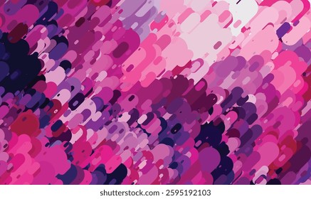 Vibrant Abstract Geometric Pattern with Pink and Purple Hues