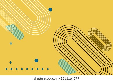 Vibrant Abstract Geometric Shapes Background – Colorful, Futuristic, Gradient, Retro, Modern, Pattern, Minimal, Design, Vector