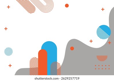 Vibrant abstract geometric shapes background , colorful, futuristic, gradient, retro, modern, pattern, minimal, design, vector