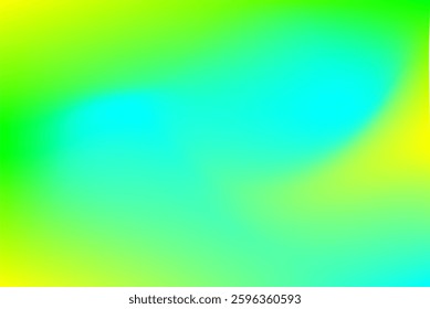 Vibrant abstract gradient background featuring dynamic transitions of green, yellow, and blue hues. Perfect for digital art, website backgrounds, or creative design 