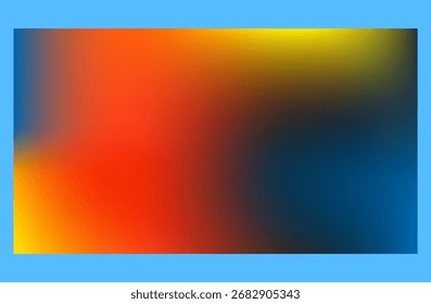 Fondo Abstractas vibrante del gradiente con la mezcla azul anaranjada del color rojo amarillo para el diseño moderno