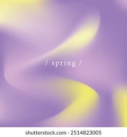 Fondo de degradado Abstractas vibrante: mezcla de colores lisos púrpura y verde. El efecto suave y borroso de los colores le da un toque de ensueño. Color de primavera.