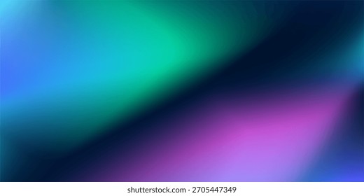 Gradiente Abstrato Vibrante De Luz Azul, Verde E Roxa Para Planos De Fundo Modernos