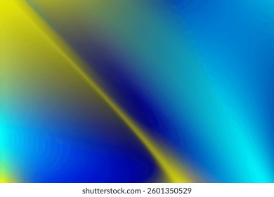 Vibrant Abstract Gradient of Blue and Yellow Colors, simple background, minimalist .