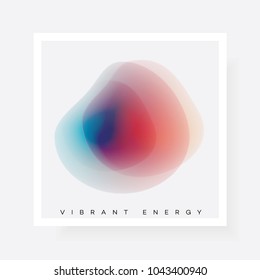 Vibrant abstract gradient blurred shape